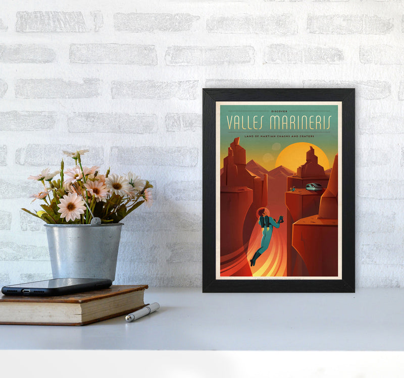 Spacex - Olympus Mons Art Print by Jason Stanley A4 White Frame