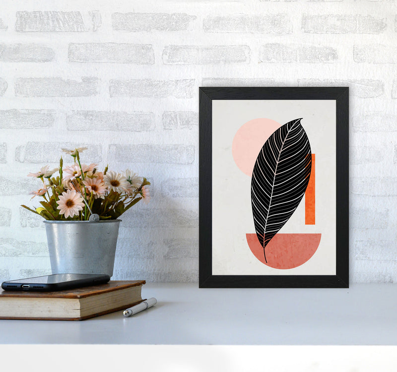 Abstract Leaf Vibe I Art Print by Jason Stanley A4 White Frame