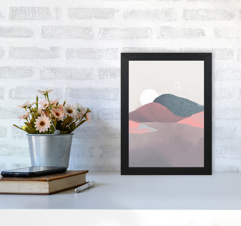 Minimal Landscape 3 Art Print by Jason Stanley A4 White Frame