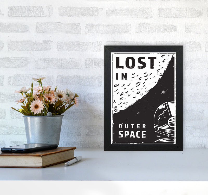 Lost In Outer Space Art Print by Jason Stanley A4 White Frame