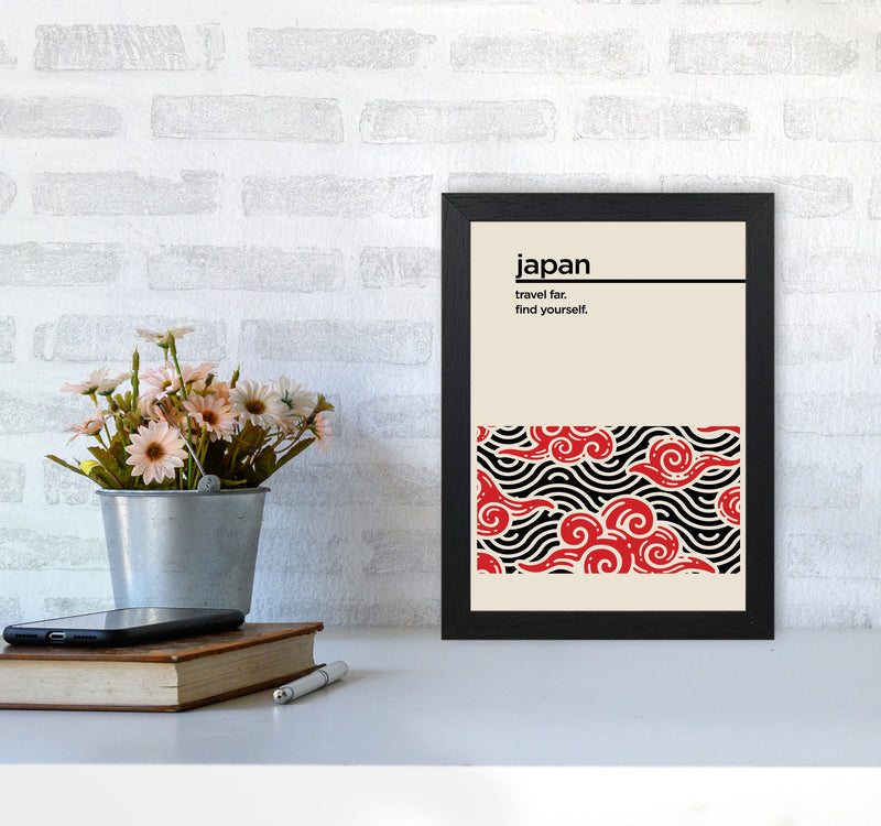 Japan Find Yourself Art Print by Jason Stanley A4 White Frame