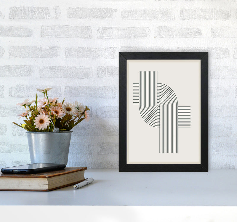 Modern Geometric 3 Art Print by Jason Stanley A4 White Frame