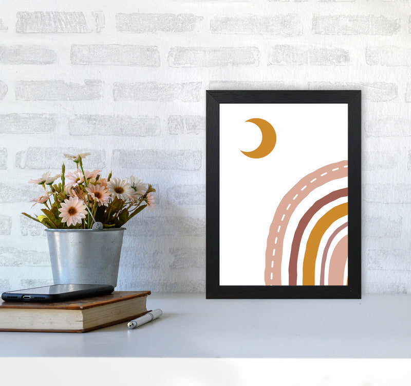 Abstract Moonvibes Art Print by Jason Stanley A4 White Frame