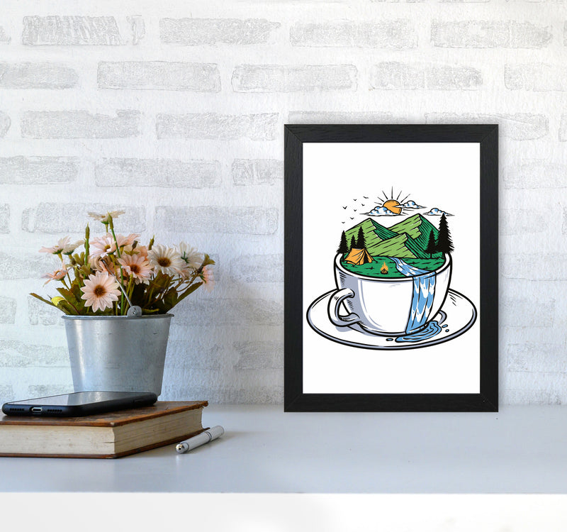 But First, Nature Art Print by Jason Stanley A4 White Frame