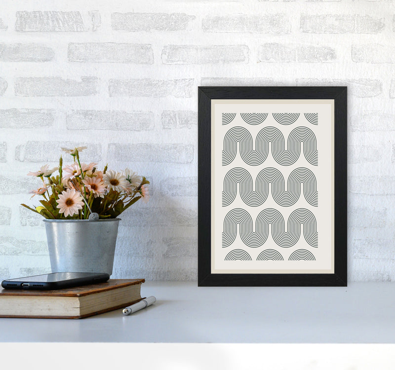 Modern Geometric 2 Art Print by Jason Stanley A4 White Frame