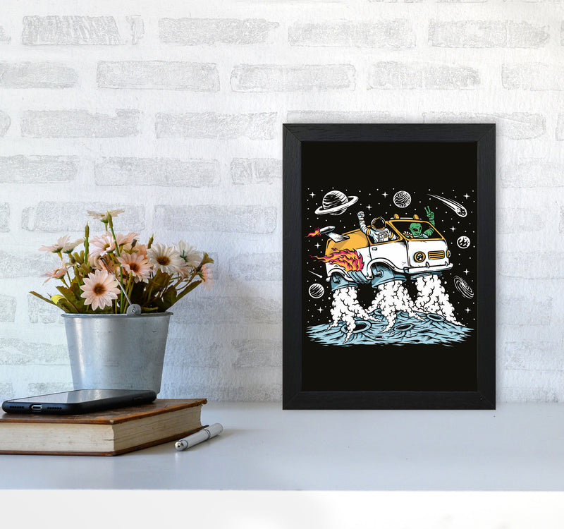 The Good Time Gang Art Print by Jason Stanley A4 White Frame