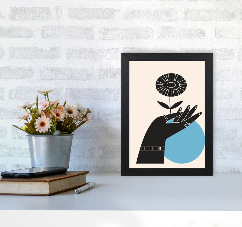 Abstract Hand III Art Print by Jason Stanley A4 White Frame