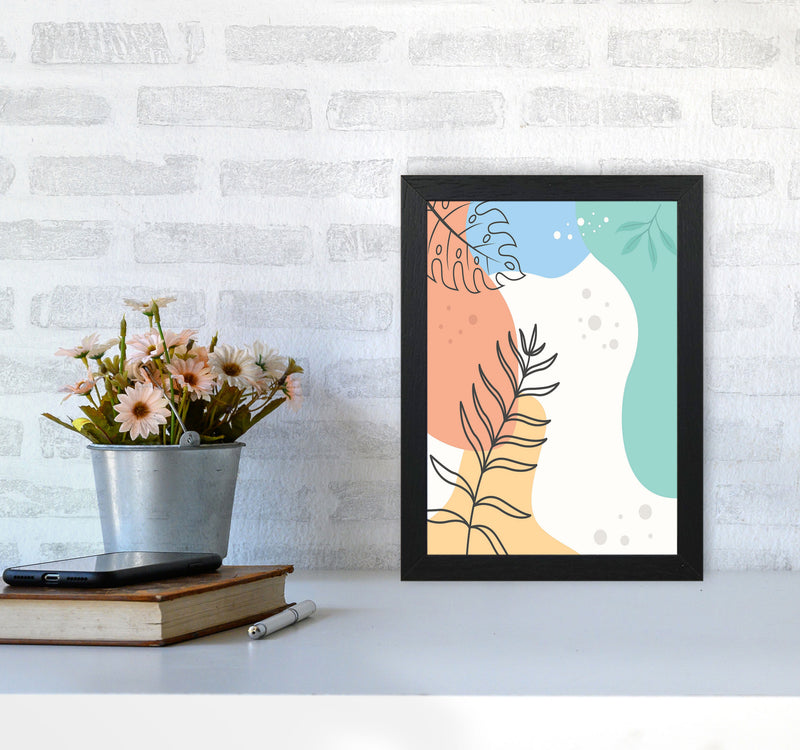 Abstract Leaves II Art Print by Jason Stanley A4 White Frame