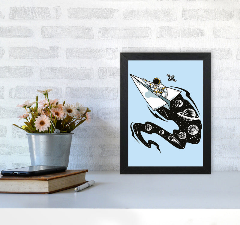 Flying Thru Space Art Print by Jason Stanley A4 White Frame