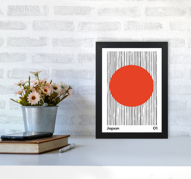 Japan Midcentury Art Print by Jason Stanley A4 White Frame