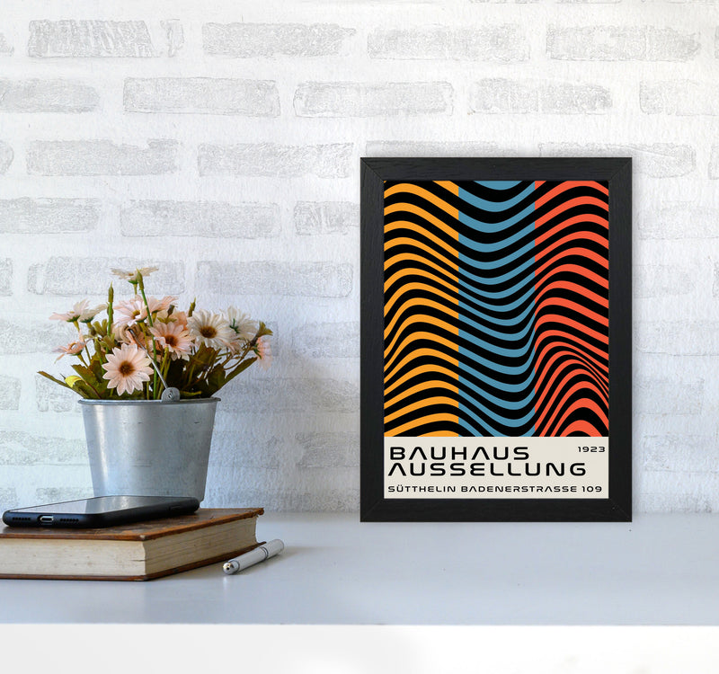 Bauhaus Tri-Color Art Print by Jason Stanley A4 White Frame