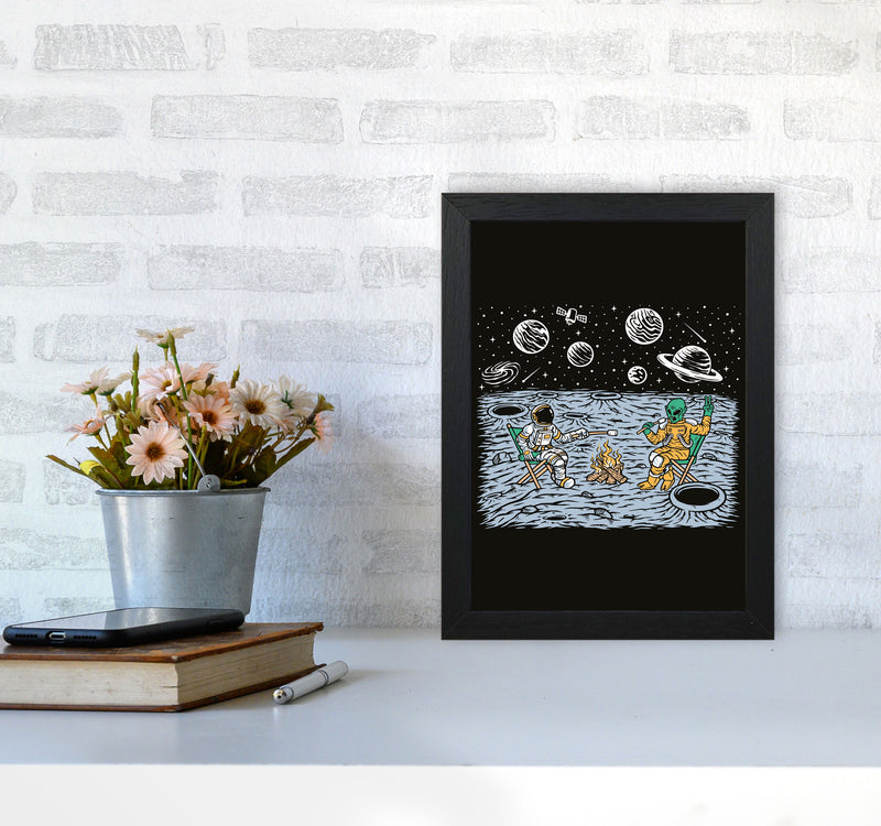 Space Camp Vibes Art Print by Jason Stanley A4 White Frame