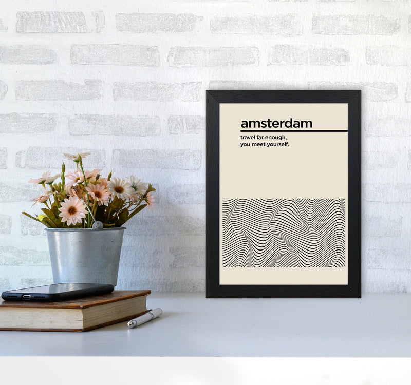 Amsterdam Travel Art Print by Jason Stanley A4 White Frame
