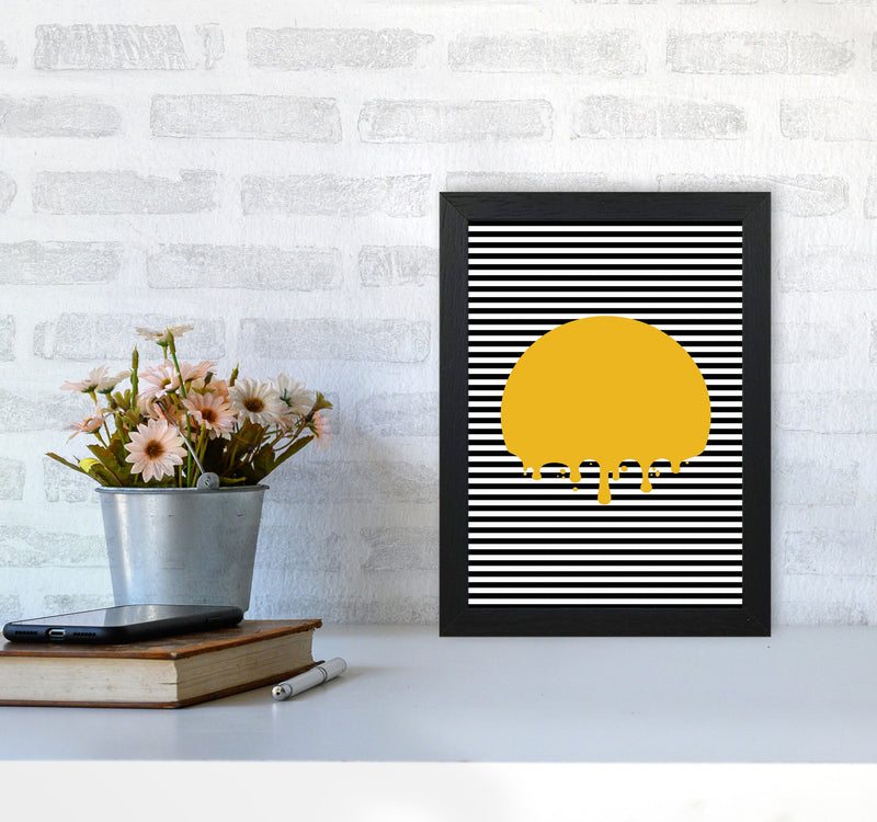 The Melting Sun Art Print by Jason Stanley A4 White Frame