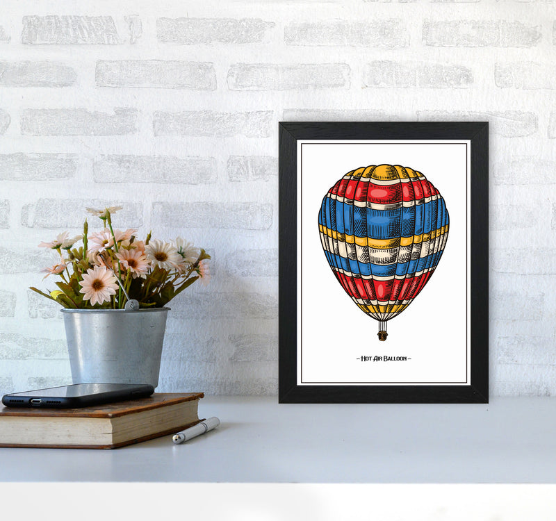 Hot Air Balloon Art Print by Jason Stanley A4 White Frame