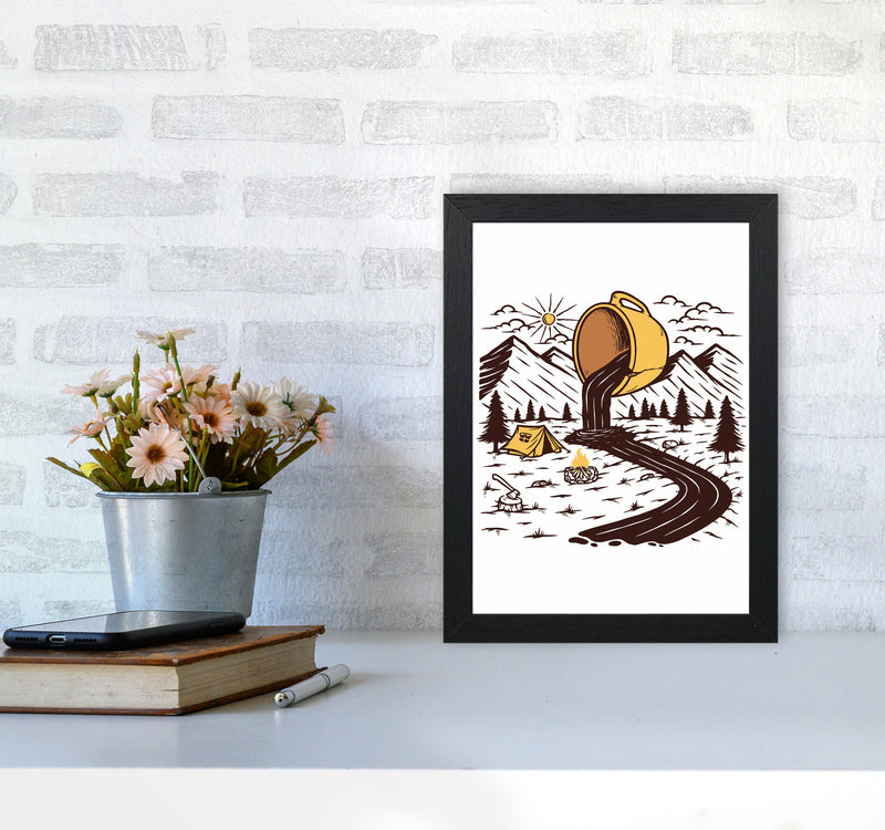 Coffee Is Life Art Print by Jason Stanley A4 White Frame