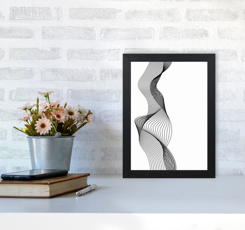 Line Wobbles Art Print by Jason Stanley A4 White Frame