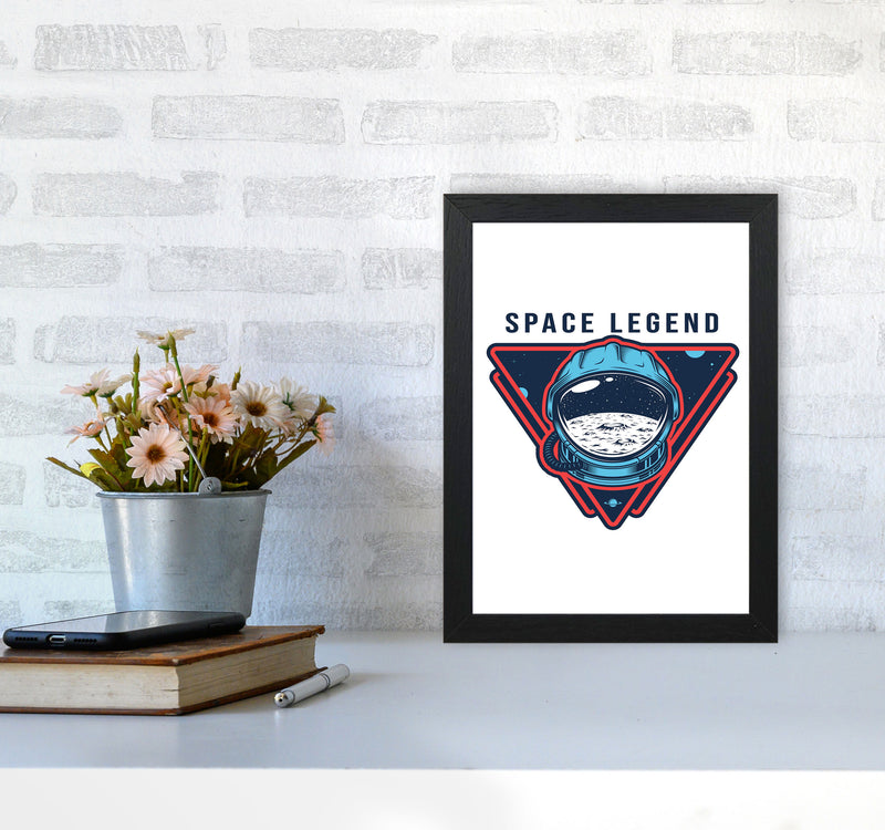 Space Legend Art Print by Jason Stanley A4 White Frame