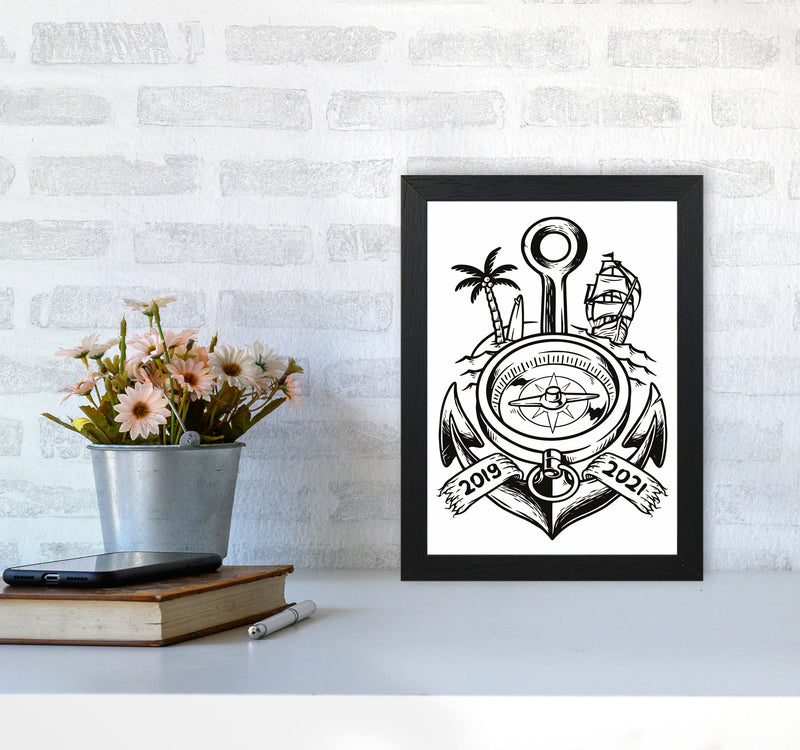 Yarrrrrrrrrr Art Print by Jason Stanley A4 White Frame