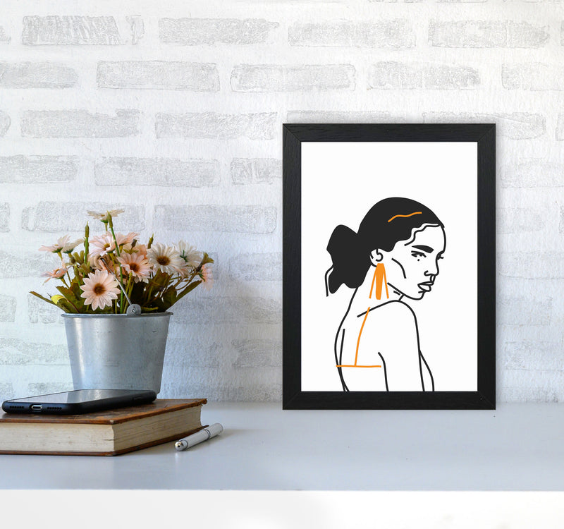 Strong Woman Art Print by Jason Stanley A4 White Frame