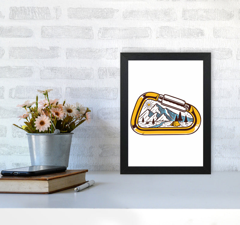 Caribiner Art Print by Jason Stanley A4 White Frame