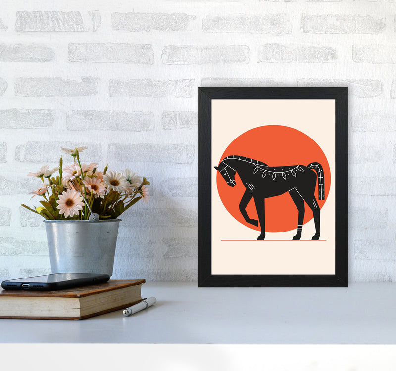 Proud Horse Art Print by Jason Stanley A4 White Frame