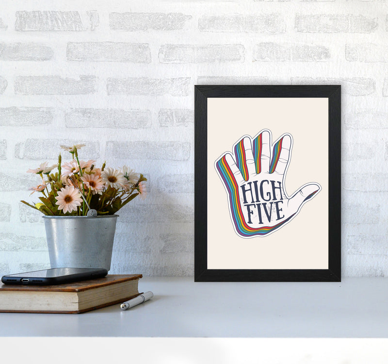 High Five!! Art Print by Jason Stanley A4 White Frame