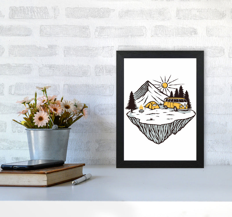 Camp Vibes Art Print by Jason Stanley A4 White Frame