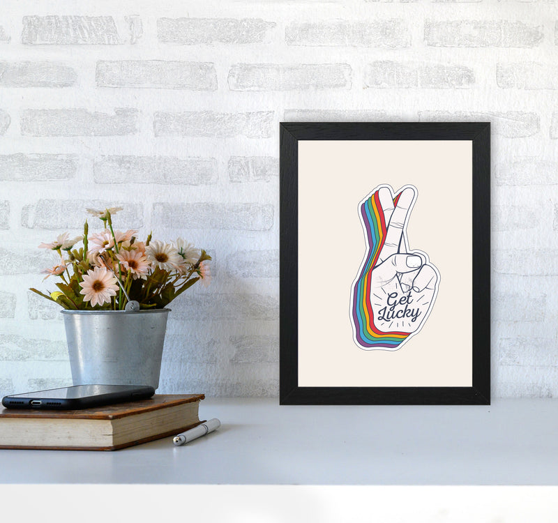 Get Lucky!! Art Print by Jason Stanley A4 White Frame