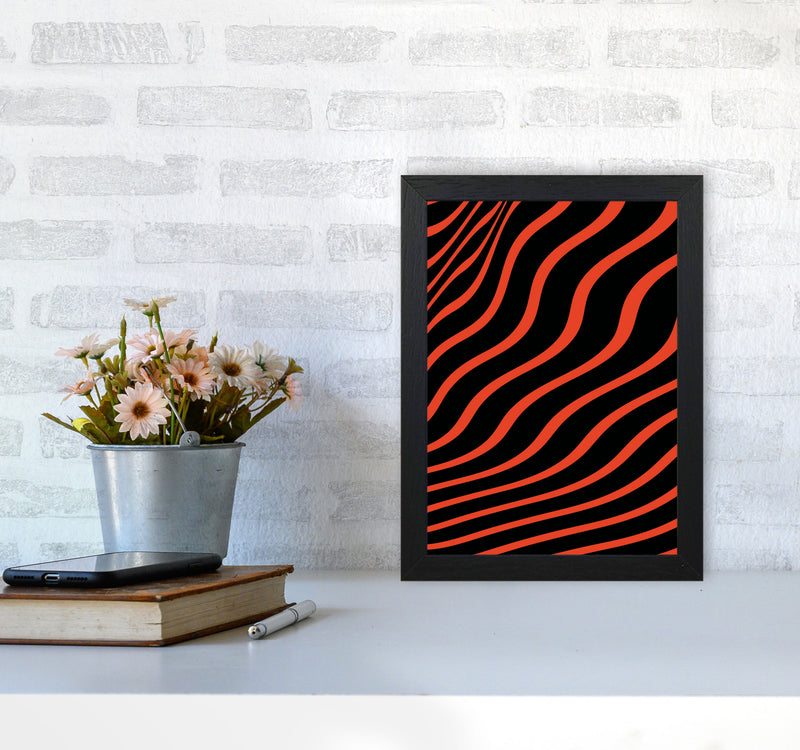 Red Vibes Art Print by Jason Stanley A4 White Frame