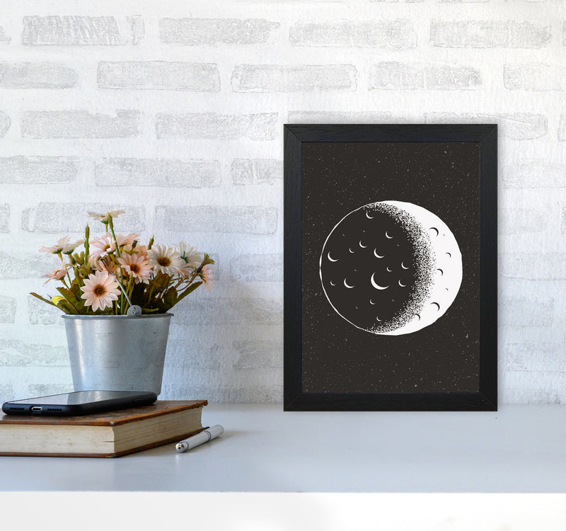 Moon Vibes Art Print by Jason Stanley A4 White Frame
