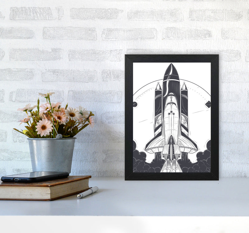 Blastoff! Art Print by Jason Stanley A4 White Frame