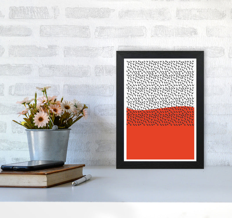 Red Vibe Art Print by Jason Stanley A4 White Frame