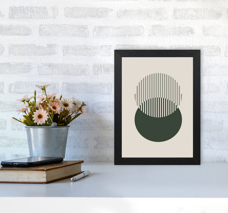 Minimal Abstract Circles III Art Print by Jason Stanley A4 White Frame