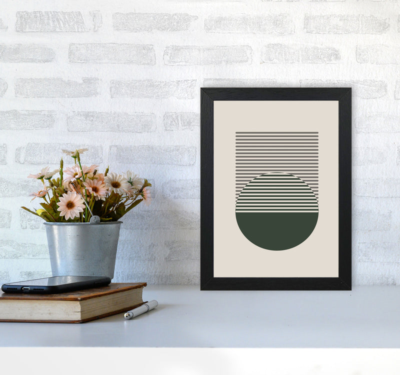 Minimal Abstract Circles I Art Print by Jason Stanley A4 White Frame