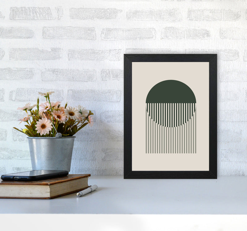Minimal Abstract Circles IIII Art Print by Jason Stanley A4 White Frame