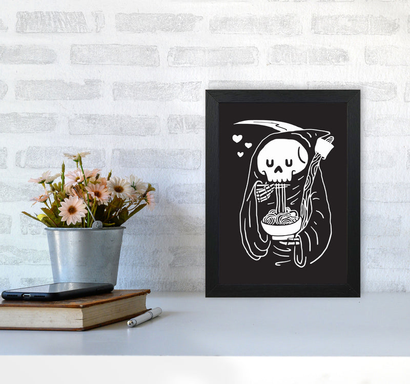 But First...Noodles Art Print by Jason Stanley A4 White Frame