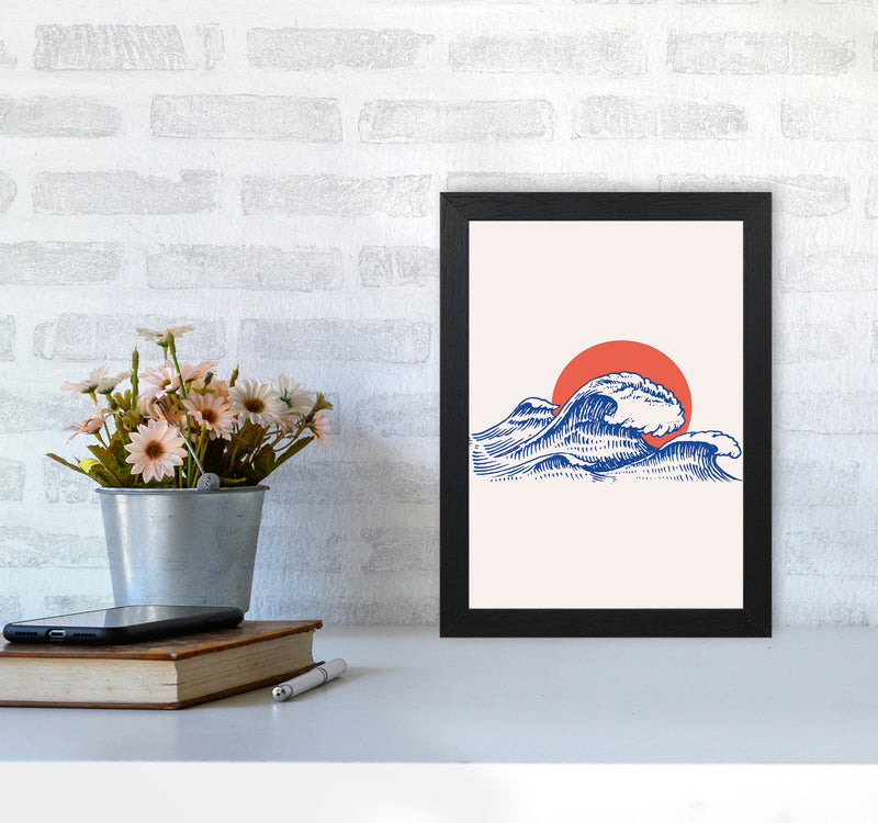 Chill Waves Art Print by Jason Stanley A4 White Frame