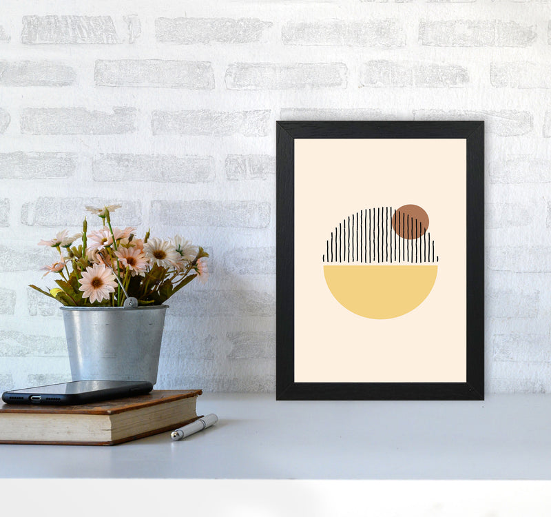 Geometric Abstract Shapes I Art Print by Jason Stanley A4 White Frame
