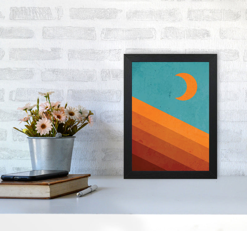 Abstract Mountain Sunrise III Art Print by Jason Stanley A4 White Frame