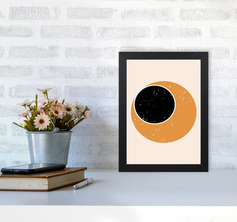 Abstract Contemporary Sun Art Print by Jason Stanley A4 White Frame