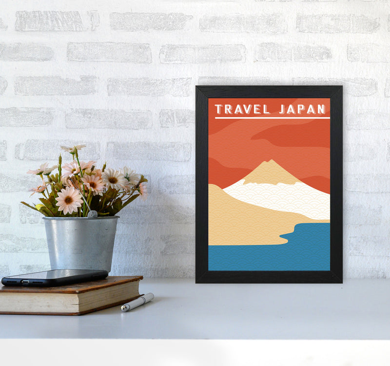 Traval Japan Minimilism II Art Print by Jason Stanley A4 White Frame