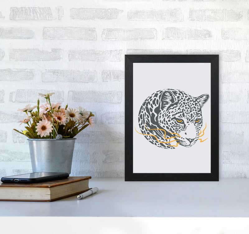 Wise Leopard Art Print by Jason Stanley A4 White Frame
