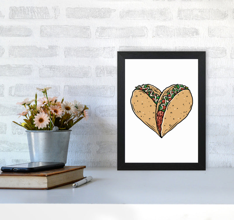 Tacos Are Life Art Print by Jason Stanley A4 White Frame