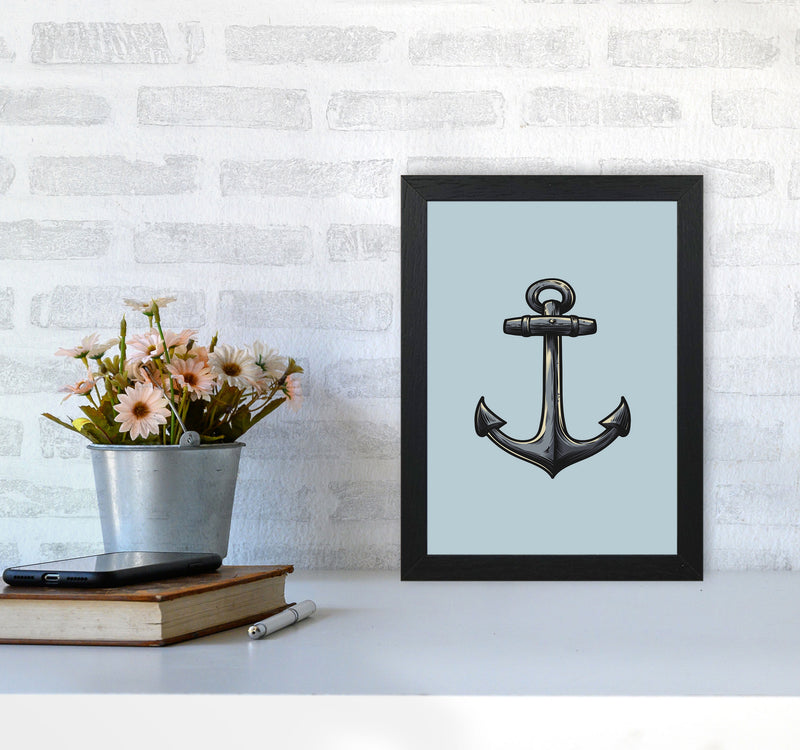 Ship's Anchor Art Print by Jason Stanley A4 White Frame