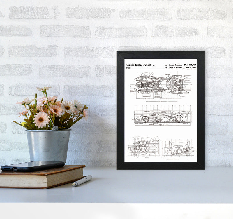 Patents Art Print by Jason Stanley A4 White Frame