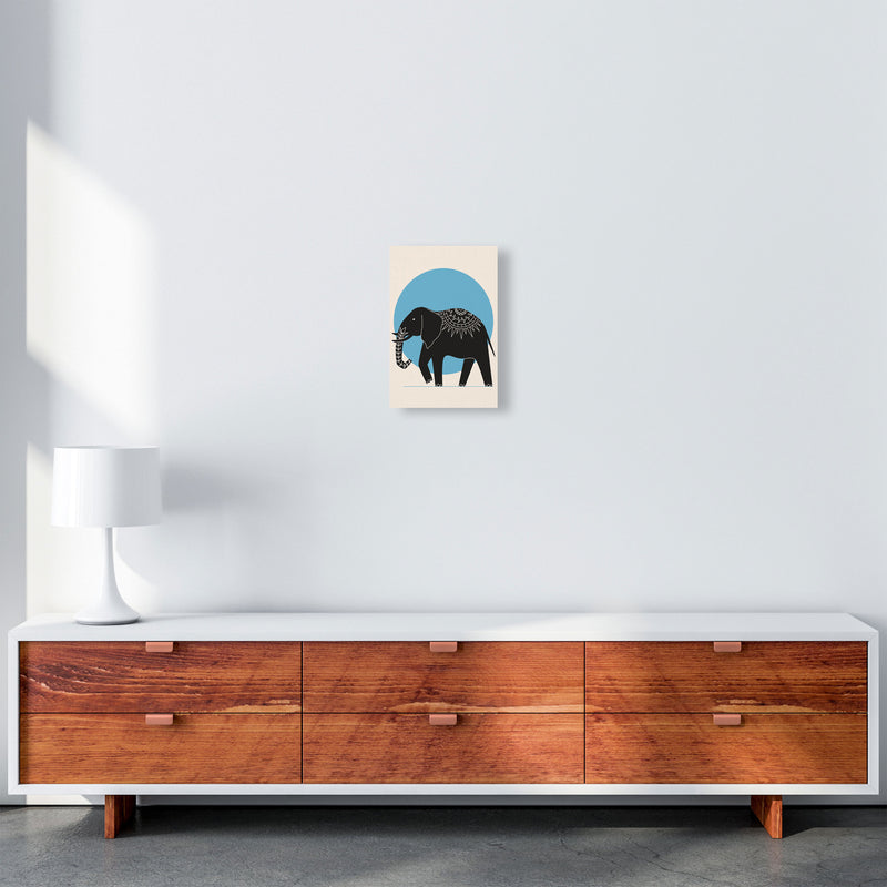 Elephant Moonlight Art Print by Jason Stanley A4 Canvas