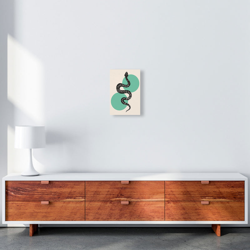 Abstract Snake Art Print by Jason Stanley A4 Canvas