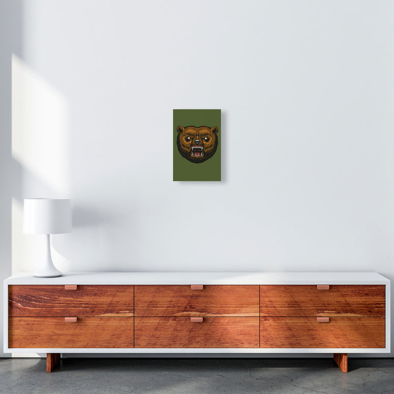 Ol Grizzly Art Print by Jason Stanley A4 Canvas
