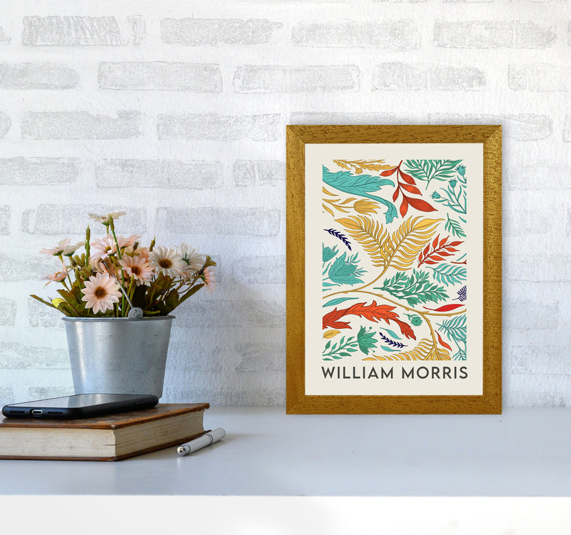 William Morris- Vibrant Wild Flowers Art Print by Jason Stanley A4 Print Only